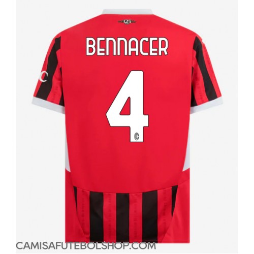 Camisa de time de futebol AC Milan Ismael Bennacer #4 Replicas 1º Equipamento 2024-25 Manga Curta